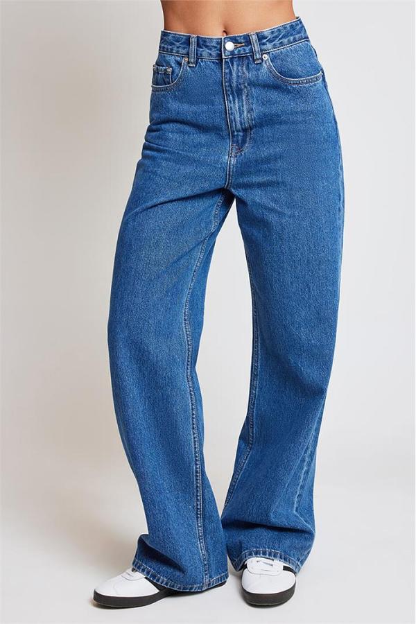 Nude Lucy Organic Relaxed Leg Jean Vintage Blue