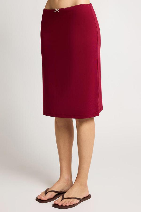 Ode Bobby Pencil Skirt Cherry