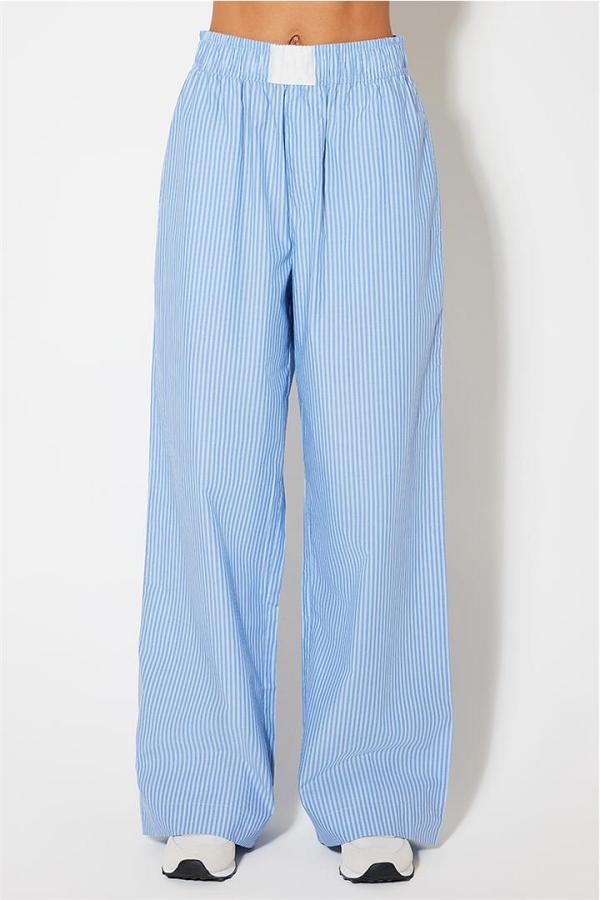 Ode Taylor Boxer Pant Azure Stripe