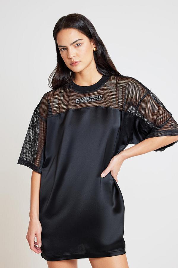 Something Very Special 33 Special Mesh Tee Dress Black