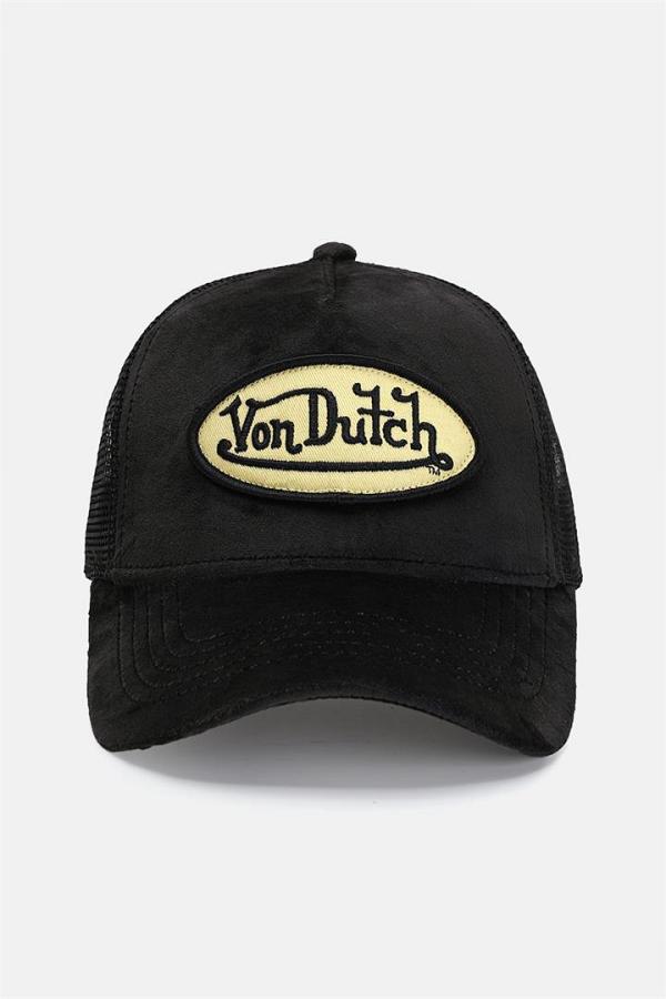 Von Dutch Velvet Trucker Cap Black Velvet