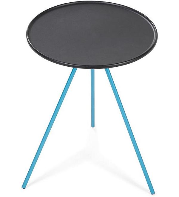 Helinox Side Table - Medium - Black Top With Blue Legs