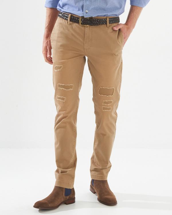 3 Wise Men - 3 Wise Men Kaine Chino   Khaki - Pants (Brown) 3 Wise Men Kaine Chino - Khaki