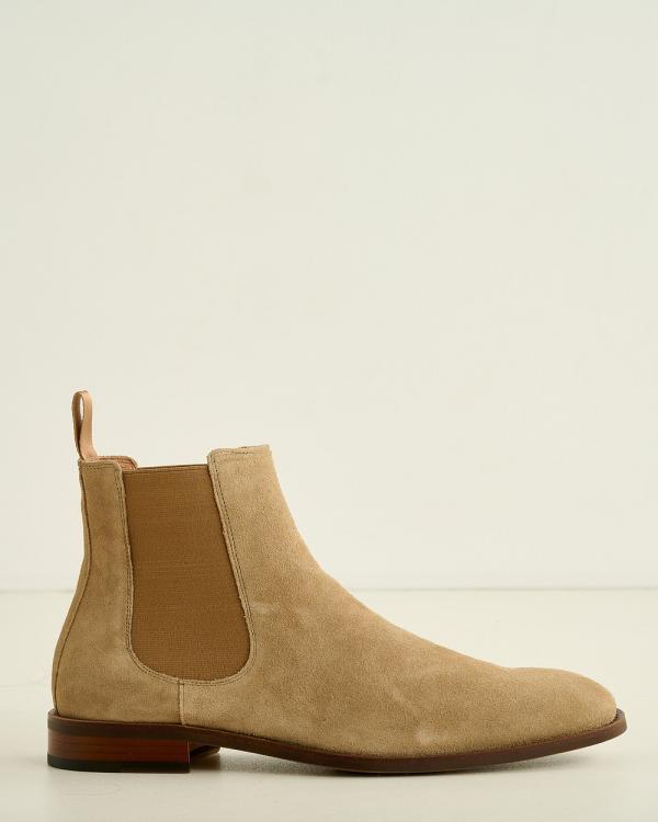 3 Wise Men - 3 Wise Men McCartney Suede Chelsea Boot - Boots (Brown) 3 Wise Men McCartney Suede Chelsea Boot