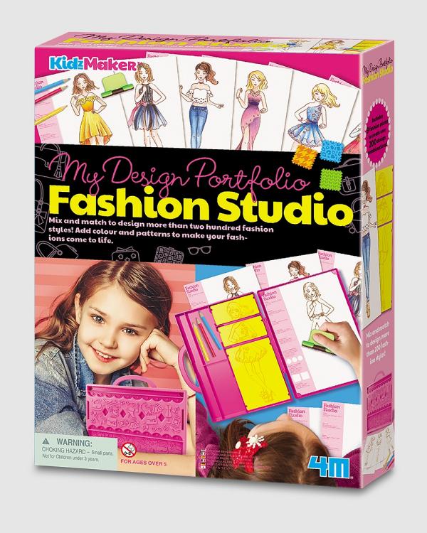 4M - 4M   KidzMaker   My Design Portfolio   Fashion Studio - Arts & Crafts (Multi Colour) 4M - KidzMaker - My Design Portfolio - Fashion Studio