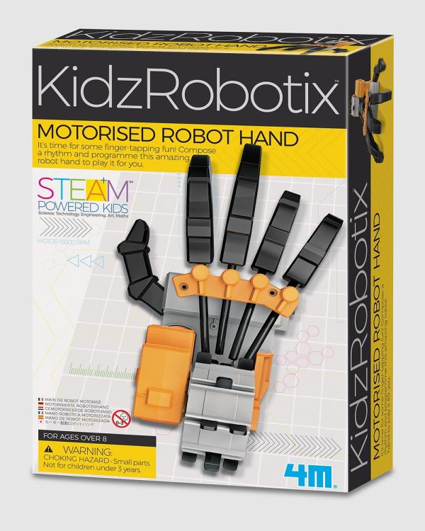 4M - 4M   KidzRobotix   Motorised Robot Hand - Educational & Science Toys (yellow) 4M - KidzRobotix - Motorised Robot Hand