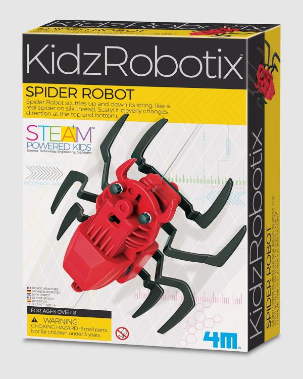 4M - 4M   KidzRobotix   Spider Robot - Educational & Science Toys (Red) 4M - KidzRobotix - Spider Robot