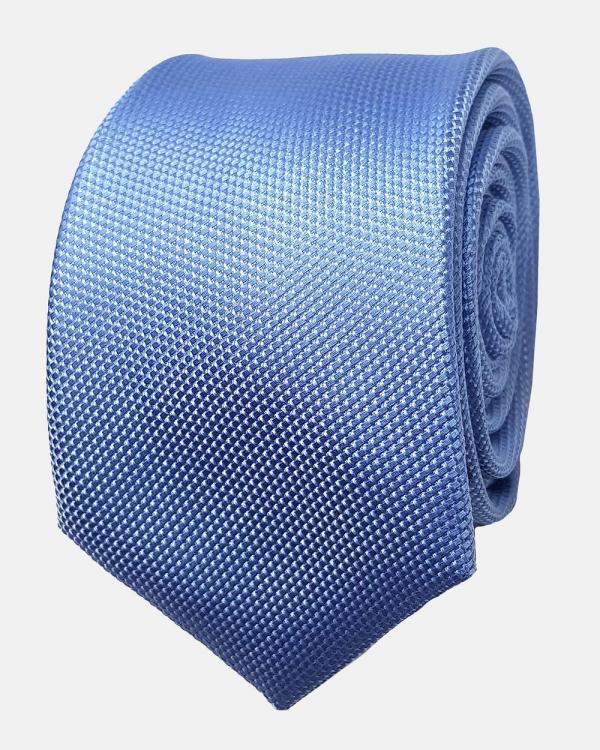 Abelard - Textured Silk Formal Tie - Ties (BLUE) Textured Silk Formal Tie
