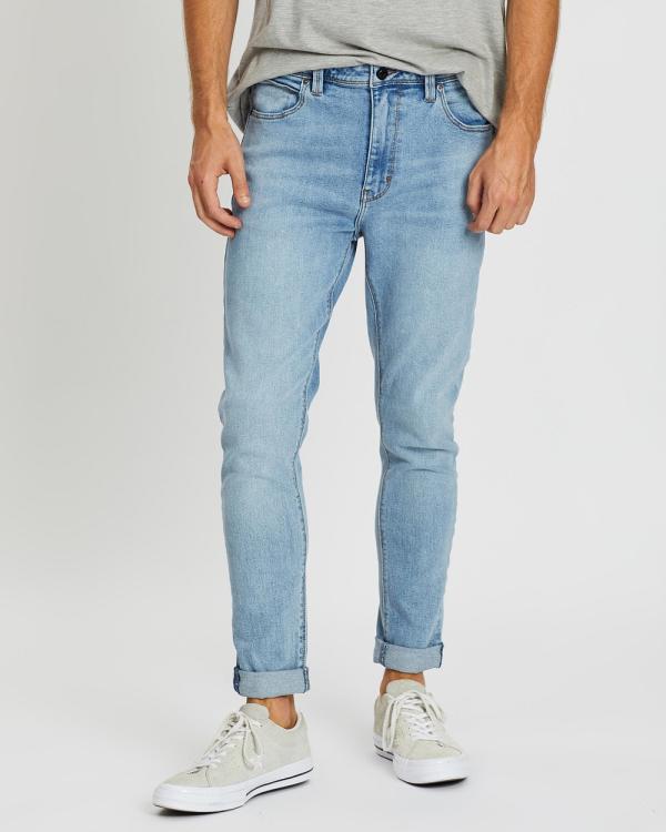 Abrand - A Dropped Skinny Turn Up Jeans - Jeans (Yell Blue) A Dropped Skinny Turn Up Jeans