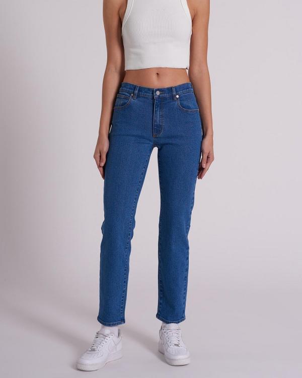 Abrand - Liliana 95 Stovepipe Jeans - Jeans (Mid Blue) Liliana 95 Stovepipe Jeans