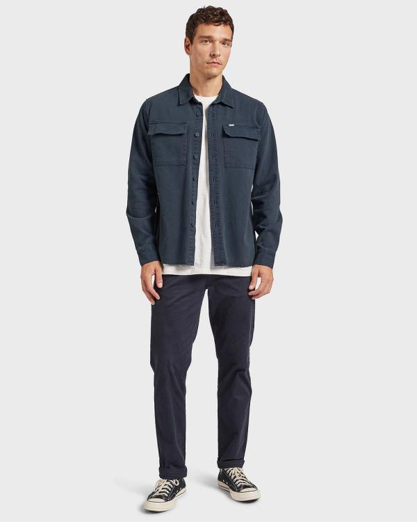 Academy Brand - Essential Overshirt - Coats & Jackets (NAVY) Essential Overshirt