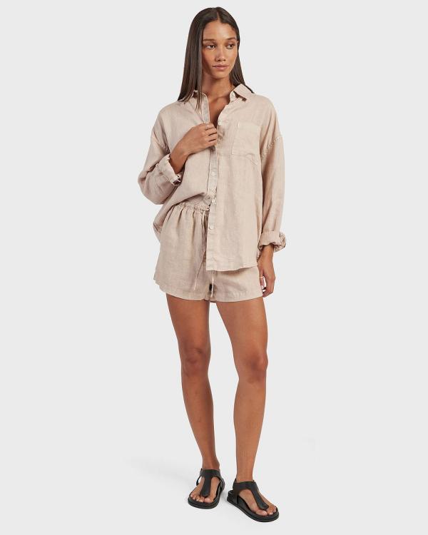 Academy Brand - Hampton Linen Shirt - Casual shirts (PINK) Hampton Linen Shirt