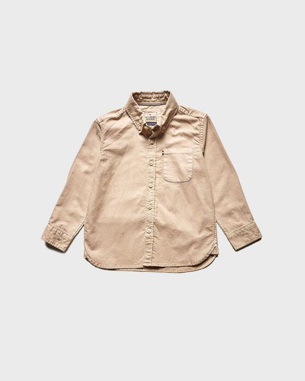 Academy Brand - Kids Vintage Oxford Shirt - Shirts & Polos (NEUTRALS) Kids Vintage Oxford Shirt