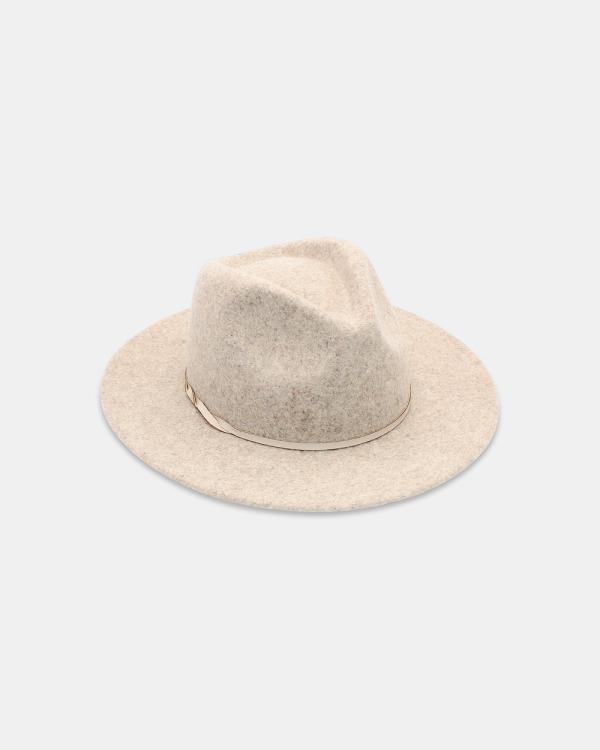 Ace Of Something - Kleio Wool Fedora - Hats (Pebble) Kleio Wool Fedora
