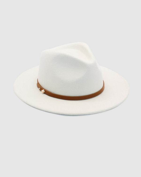 Ace Of Something - Oslo Wool Fedora - Hats (White) Oslo Wool Fedora