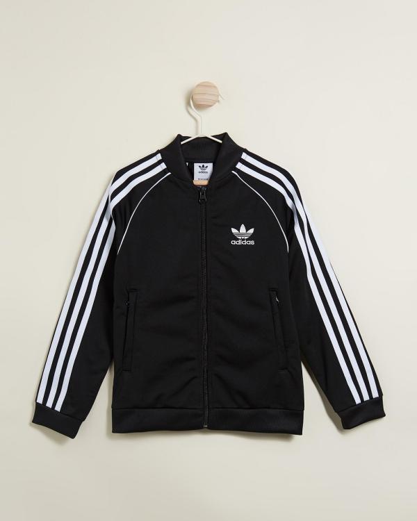 adidas Originals - Adicolor SST Track Jacket   Teens - Coats & Jackets (Black & White) Adicolor SST Track Jacket - Teens