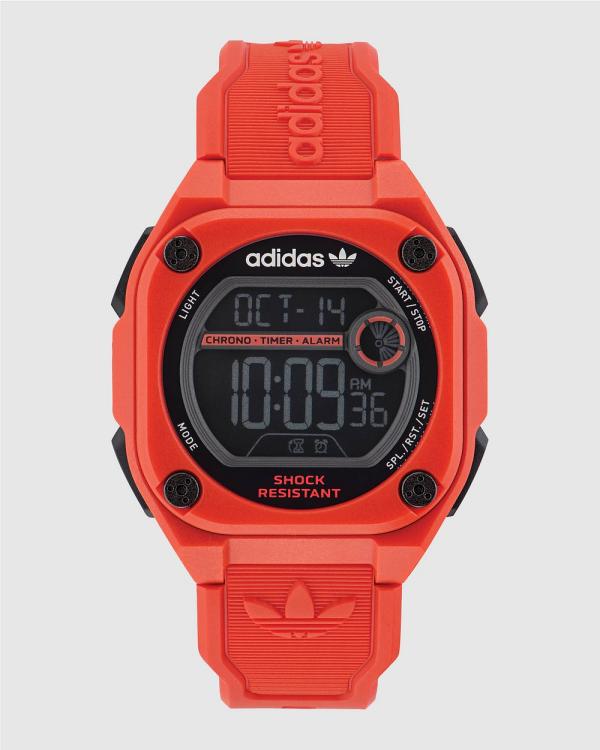 adidas Originals - City Tech Two Red Watch - Watches (Bronze) City Tech Two Red Watch