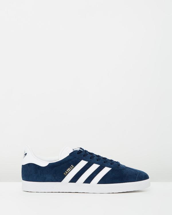 adidas Originals - Gazelle   Unisex - Sneakers (Collegiate Navy, White & Gold Metallic) Gazelle - Unisex