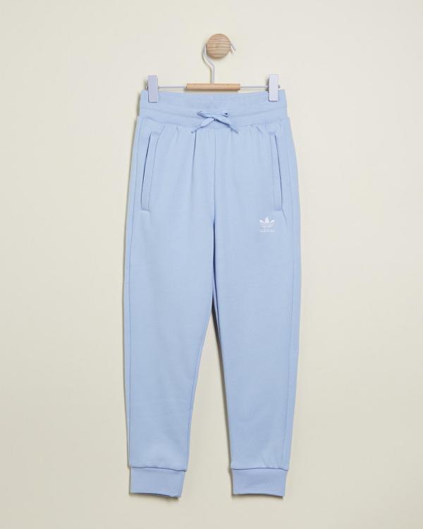 adidas Originals - Trefoil Essentials Pants   Kids Teens - Sweatpants (Blue Dawn) Trefoil Essentials Pants - Kids-Teens