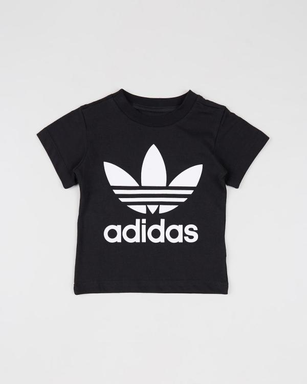 adidas Originals - Trefoil Tee   Babies - T-Shirts & Singlets (Black & White) Trefoil Tee - Babies