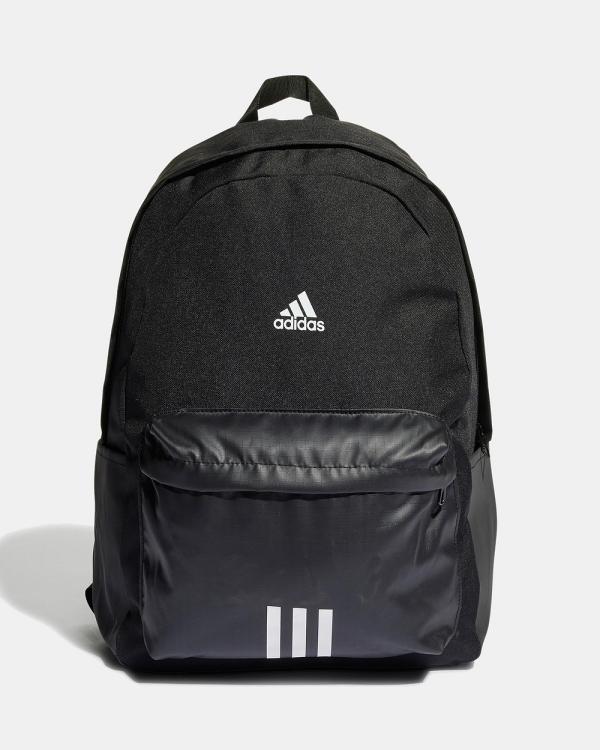 adidas Performance - Classic Badge of Sport 3 Stripes Backpack Mens - Bags (Black / White) Classic Badge of Sport 3-Stripes Backpack Mens