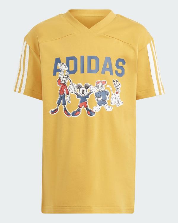adidas Sportswear - adidas x Disney Mickey Mouse Tee Set Kids - Track Pants (Preloved Yellow / Off White) adidas x Disney Mickey Mouse Tee Set Kids