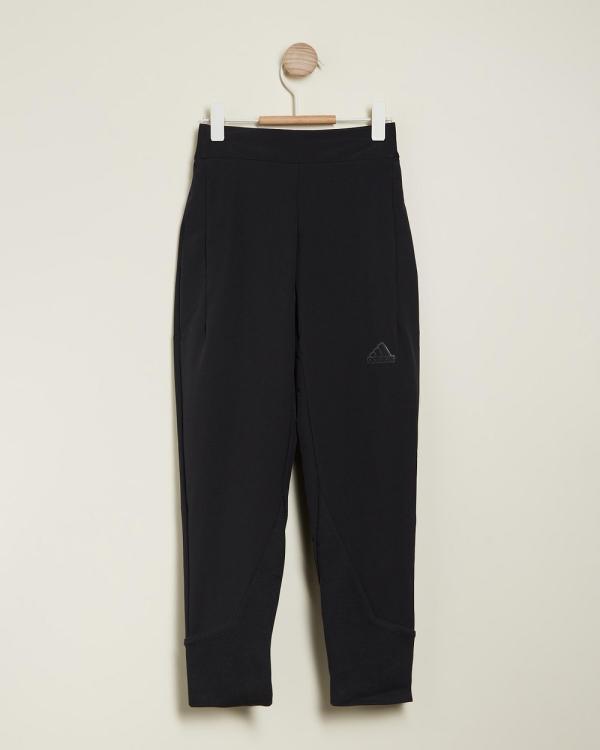 adidas Sportswear - Z.N.E. Woven Pants   Kids Teens - Pants (Black & Black) Z.N.E. Woven Pants - Kids-Teens