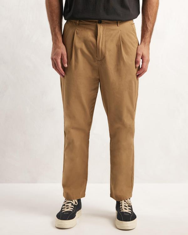 AERE - Organic Cotton Everyday Trousers - Pants (Sand) Organic Cotton Everyday Trousers