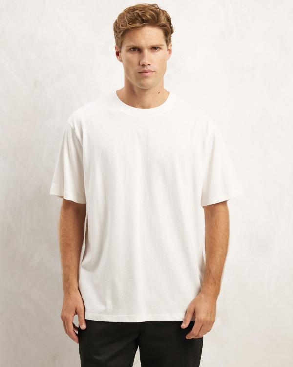 AERE - Organic Cotton Mid Weight Tee - T-Shirts & Singlets (White) Organic Cotton Mid Weight Tee
