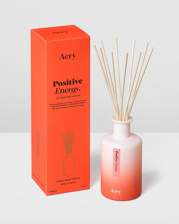 Aery Living - Aromatherapy 200ml Reed Diffuser Positive Energy - Diffusers (Orange) Aromatherapy 200ml Reed Diffuser Positive Energy