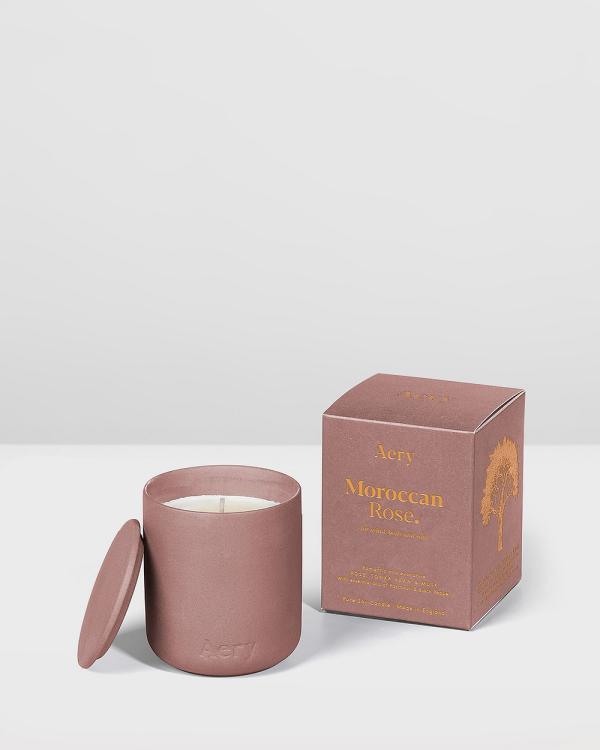 Aery Living - Fernweh Matte Ceramic Candle with Lid - Candles (Brown) Fernweh Matte Ceramic Candle with Lid