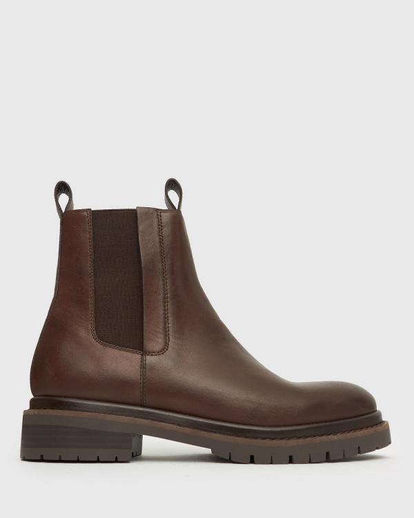 Airflex - Ivy Flat Leather Chelsea Boots - Boots (Chocolate) Ivy Flat Leather Chelsea Boots