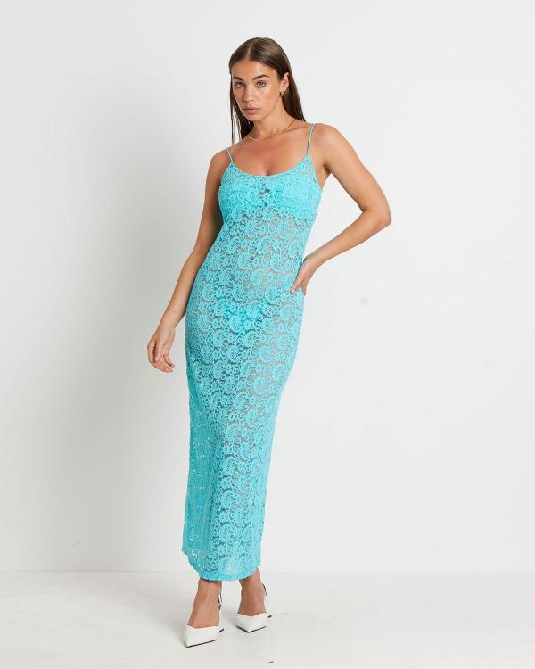 Alice In The Eve - Zayla Lace Maxi Dress - Dresses (AQUA) Zayla Lace Maxi Dress