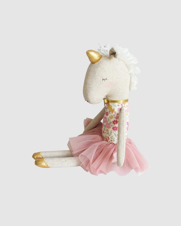 Alimrose - Yvette Unicorn Doll 43cm - Animals (Pink) Yvette Unicorn Doll 43cm