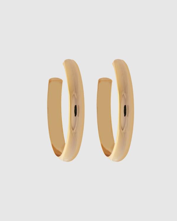 ALIX YANG - Bessie Hoops - Jewellery (Gold) Bessie Hoops