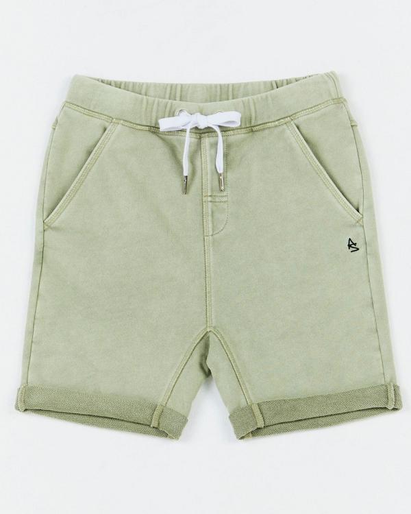 Alphabet Soup - Teen Fakie Short Pigment Dye Thyme - Shorts (Green) Teen Fakie Short Pigment Dye Thyme