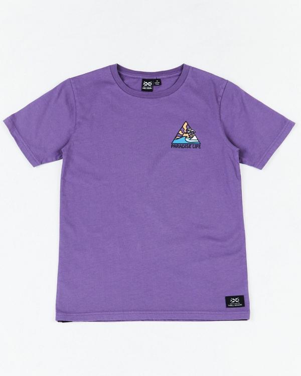 Alphabet Soup - Teen Thruster Short Sleeve Tee Purple Haze - Short Sleeve T-Shirts (Purple) Teen Thruster Short Sleeve Tee Purple Haze