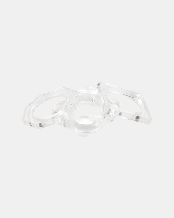 Amber Sceats - Ruby Bracelet Set  - Jewellery (Clear) Ruby Bracelet Set