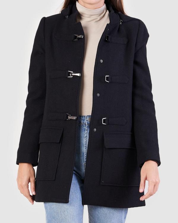 Amelius - Blaze Wool Hooded Jacket Coat - Coats & Jackets (Black) Blaze Wool Hooded Jacket Coat