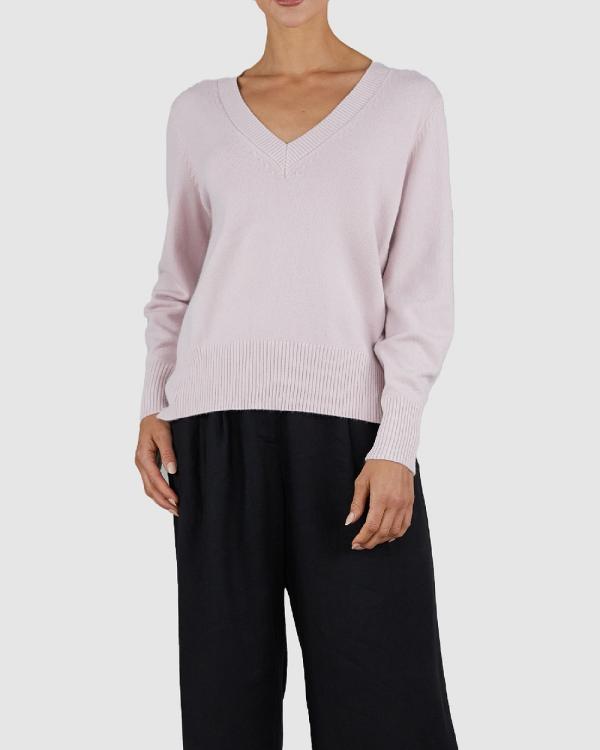 Amelius - Curzon Knit - Jumpers & Cardigans (Pink) Curzon Knit