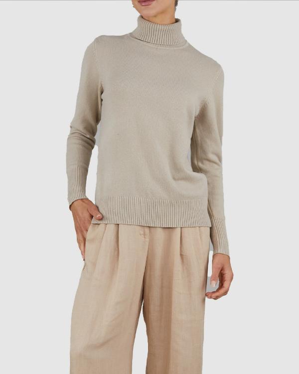 Amelius - Manor Knit - Jumpers & Cardigans (Camel) Manor Knit