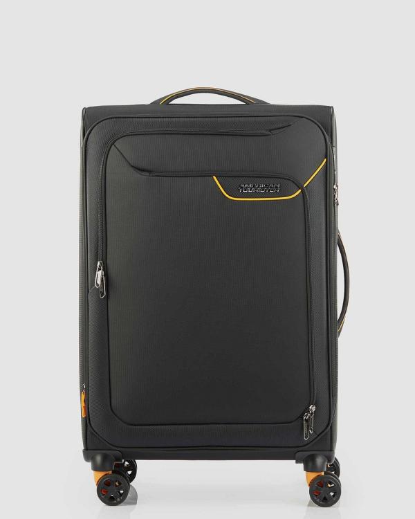 American Tourister - Applite 4 Eco Spinner 71cm EXP TSA - Travel and Luggage (Black and Yellow) Applite 4 Eco Spinner 71cm EXP TSA