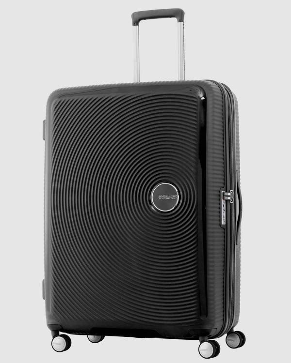 American Tourister - Curio 2 Spinner 80cm EXP TSA V1R - Travel and Luggage (Black) Curio 2 Spinner 80cm EXP TSA V1R