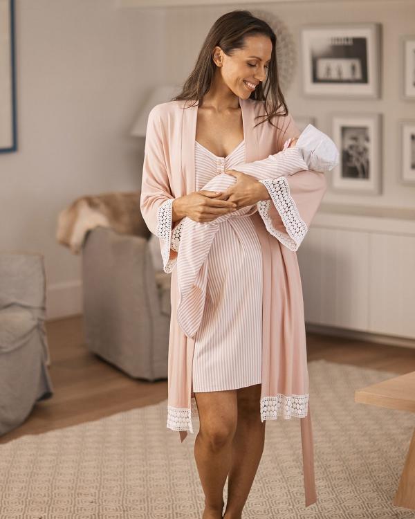 Angel Maternity - Maternity & Nursing Robe Set   Hospital Pack - Blankets (Pink) Maternity & Nursing Robe Set - Hospital Pack
