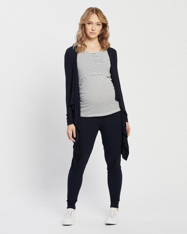 Angel Maternity - Maternity Street to Home Three Piece Outfit - All gift sets (Navy) Maternity Street to Home Three-Piece Outfit