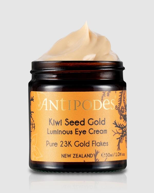 Antipodes - Kiwi Seed Gold Luminous Eye Cream   30ml - Eye & Lip Care (Multi) Kiwi Seed Gold Luminous Eye Cream - 30ml
