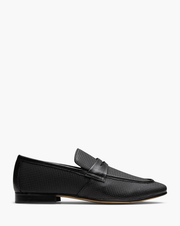 AQ by Aquila - Cavarra Penny Loafers - Casual Shoes (Black) Cavarra Penny Loafers