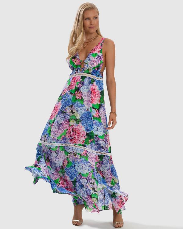 Aqua Blu Australia - Blossom Flora Dress - Printed Dresses (Multi) Blossom Flora Dress