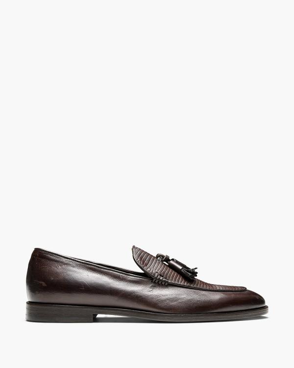 Aquila - D'ORO Collection   Julius Loafers - Dress Shoes (Brown) D'ORO Collection - Julius Loafers