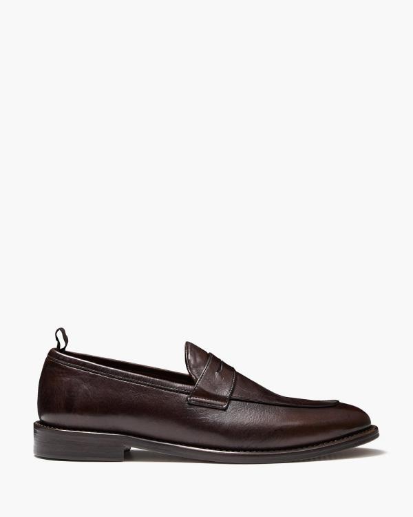 Aquila - D'ORO Collection   Kemp Loafers - Dress Shoes (Chocolate) D'ORO Collection - Kemp Loafers